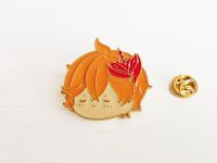 ПИН-0012-34 Значок Genshin Impact Геншин Импакт Тарталья фигурный с застежкой-пином