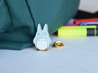 Значок Мій сосед Тоторо фігурний з застібкою-піном Totoro ПИН-0014-5