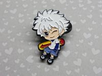 ПИН-0016-04 Значок Киллуа Золдик Охотник х Охотник  Hunter x Hunter, фигурный застежкой-пином
