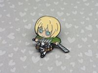 ПИН-0020-04 Значок Армин Атака Титанов Attack on Titan, фигурный застежкой-пином