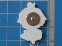 Значок Зіницю Demon Slayer фігурний з застібкою-піном ПИН-0013-6