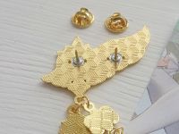 Значок Genhsin Impact Геншин Імпакт Око бога Венті (ЗОЛОТЕ) фігурний з застібкою-піном ПИН-0012-10