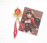 Значок Genhsin Impact Геншин Імпакт Око бога Ембер фігурний з застібкою-піном ПИН-0012-12