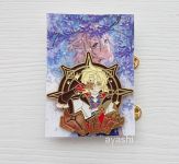 Значок Genhsin Impact Геншин Імпакт Альбедо фігурний з застібкою-піном ПИН-0012-18