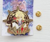 Значок Genhsin Impact Геншин Імпакт Альбедо фігурний з застібкою-піном ПИН-0012-18