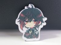 Значок акриловий фігурний Геншин Імпакт Чжун Лі Genshin Impact БУЛ-0019-10