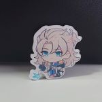 Значок акриловий фігурний Геншин Імпакт Альбедо Genshin Impact БУЛ-0019-9