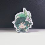 Значок акриловий фігурний Геншин Імпакт Венти Genshin Impact БУЛ-0019-1
