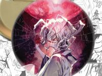 Значок круглый аниме Клинок, рассекающий демонов Demon Slayer 000121