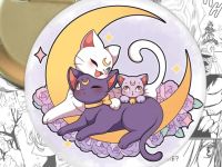 Значок Луна та Артеміс  Sailor Moon 004418