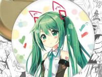 Значок Hatsune Miku 000442