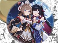 Значок Коломбіна та Сандроне Геншин Імпакт Genshin Impact 004449 