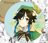 Значок Геншин Импакт Венти Genshin Impact 001219