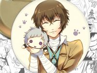 Значок Дазай Bungo Stray Dogs 001557 Круглий