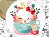 Значок Cats Best Friend 001703 