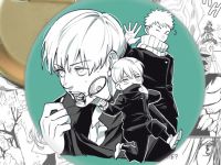 Круглый значок аниме Магическая Битва Jujutsu Kaisen 001706 