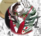 Значок круглый аниме Клинок, рассекающий демонов Demon Slayer 001957