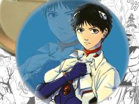 Значок аниме Evangelion Синдзи Икари 002058