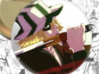 Круглый значок Урахара Bleach Блич 002081