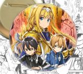 Значок Майстер меча онлайн Sword Art Online Кіріто, Юджіо, Аліса 002191
