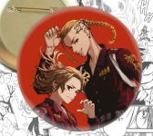 Значок Майкі та Дракен Токійські месники Tokyo Revengers 002217