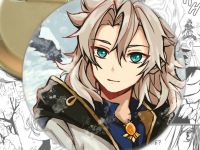 Значок Геншин Імпакт Альбедо Genshin Impact 002444