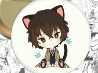 Круглый значок Bungo Stray Dogs Дазай  002480 