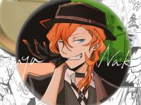 Значок Чуя Bungo Stray Dogs 002493 Круглий