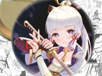 Значок Геншин Імпакт Аяка Genshin Impact 002514