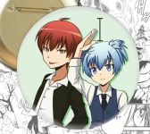 Круглый значок Класс убийц Assassination Classroom 002562 