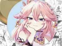 Значок Геншин Імпакт Яе Міко Genshin Impact 002603