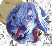 Значок Геншин Імпакт Шень Хе Genshin Impact 002606