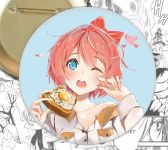 круглый значок Саёри Doki Doki Literature Club! 002673 