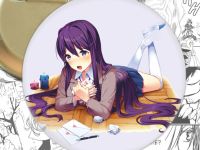 круглый значок Юри Doki Doki Literature Club! 002682 