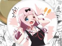 круглый значок Чика Фудживара Kaguya-sama: Love Is War 002691 