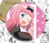 круглый значок Чика Фудживара Kaguya-sama: Love Is War 002696 