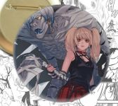 круглый значок Миса Death Note Тетрадь смерти 002767 