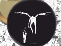 круглый значок Лайт Death Note Тетрадь смерти 002774 
