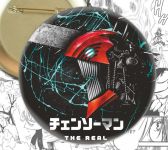 круглый значок Человек-бензопила Chainsaw Man 002809 