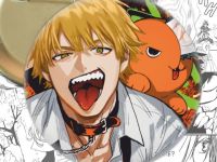 Значок Людина-бензопила Chainsaw Man 002812 Круглий