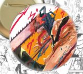 Значок Людина-бензопила Chainsaw Man 002822 