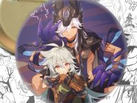 Значок Геншин Імпакт Сайно та Рейзор Genshin Impact 002827