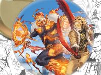 значок Моя геройская академия Кейго Таками и Энджи Тодороки мBoku no Hero Academia 002886 