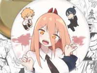 круглый значок Пауэр Человек-бензопила Chainsaw Man 002893 