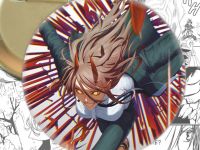 круглый значок Пауэр Человек-бензопила Chainsaw Man 002897 