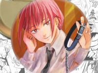Значок Людина-бензопила Chainsaw Man 002899 Круглий