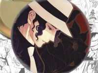 круглый аниме значок Клинок, рассекающий демонов Demon Slayer 002900 