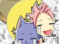круглый значок Нацу и Хэппи Хвост Феи Fairy Tail  002957 