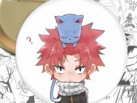 значок Нацу та Хеппі Хвіст Феї Fairy Tail 002959 
