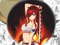 круглый значок Эльза Хвост Феи Fairy Tail  002965 